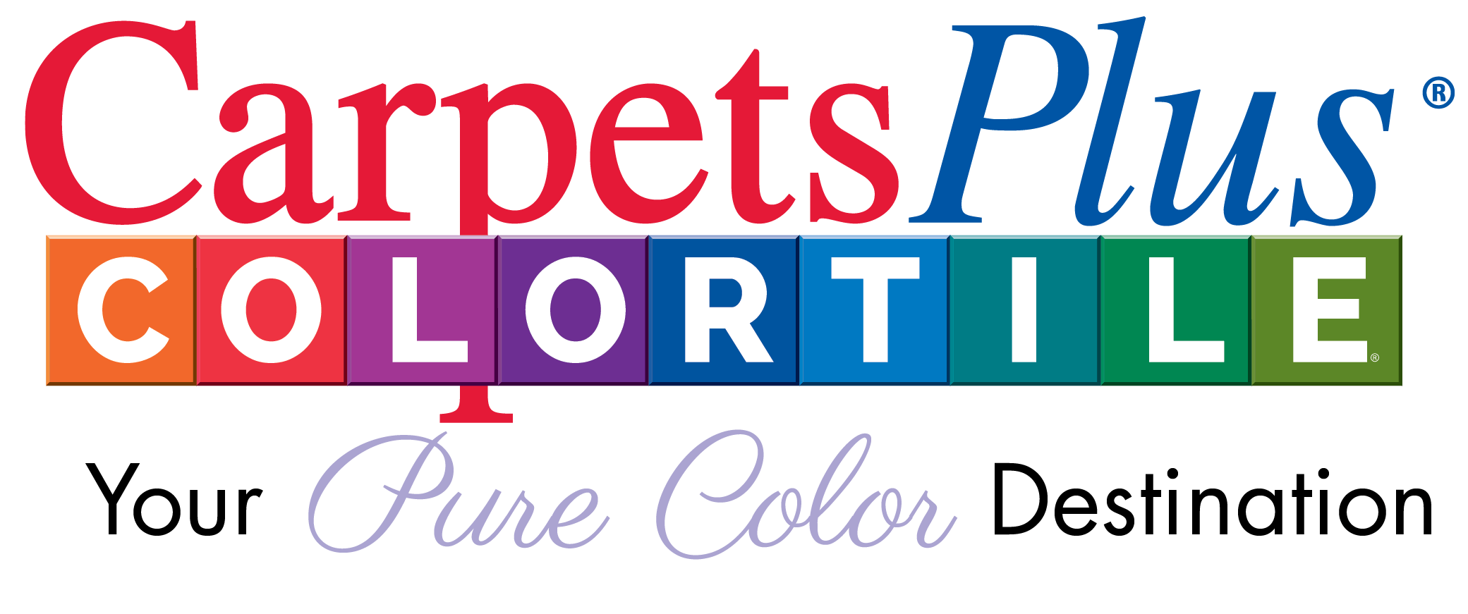 Carpetsplus colortile your pure color destination logo